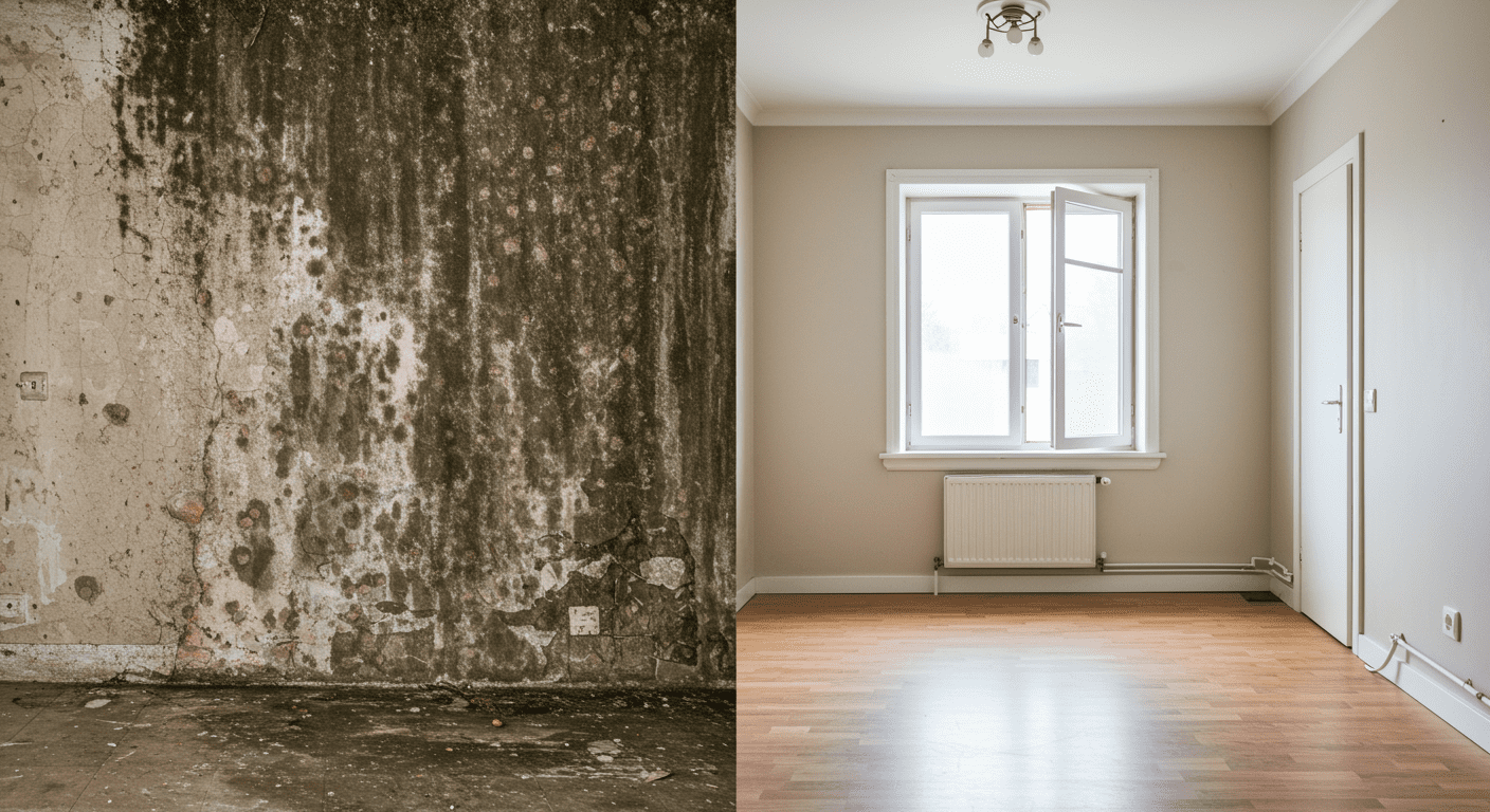 Before and After Mold Removal