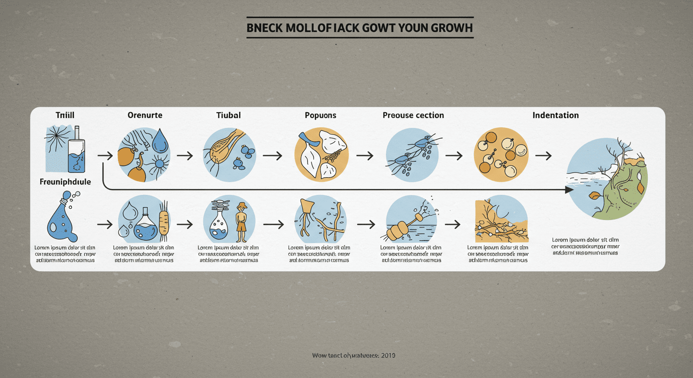A visually appealing infographic-style image that outlines the timeline of black mold growth, from initial moisture presence to full-blown infestation.