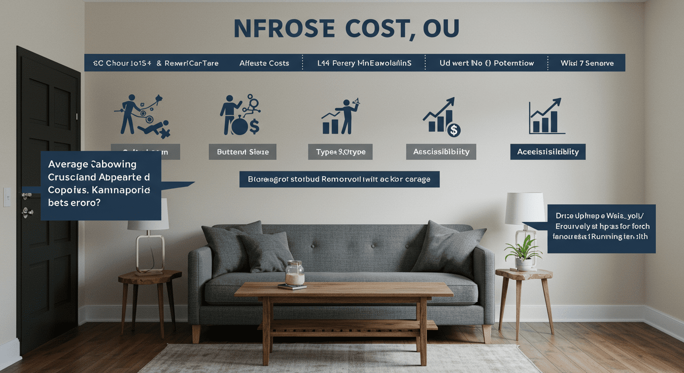 A visually appealing infographic-style image that illustrates the average costs associated with asbestos removal in Kannapolis, NC.